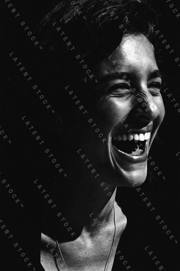 Black and white portrait, close and unposed